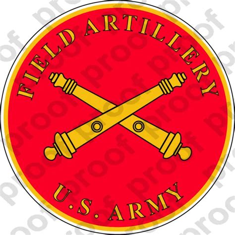 Sticker Us Army Field Artillery Branch Plaque 500 Picclick