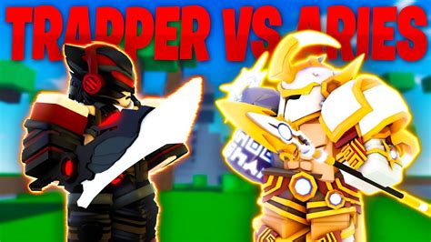 trapper vs ares bedwars season 2 roblox youtube