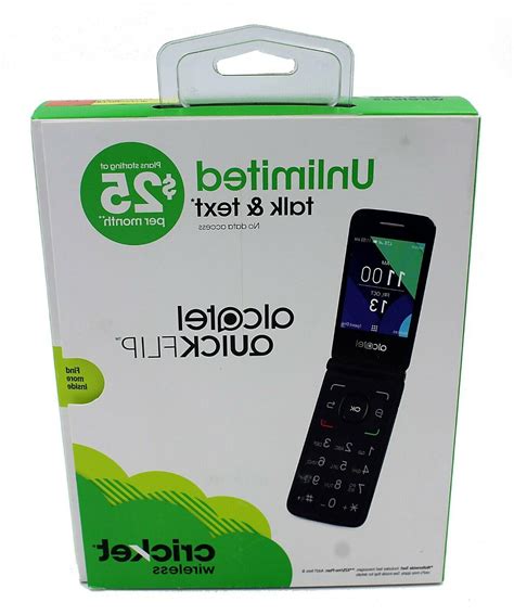Cricket Prepaid Alcatel Quickflip 4g Lte Flip Phone