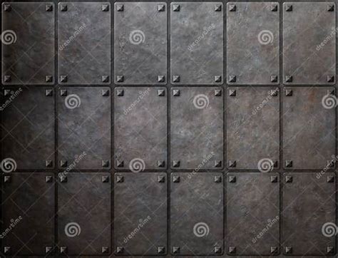 Armour Metal Texture With Rivets Background Stock Photo Image Of