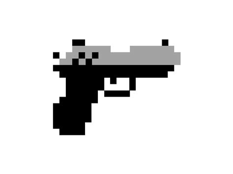 Drawn Gun Pixel Art Gun Sprite Pixel Art Clipart 4983009 Pikpng