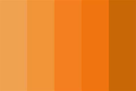 Shades Of Orange Color Palette