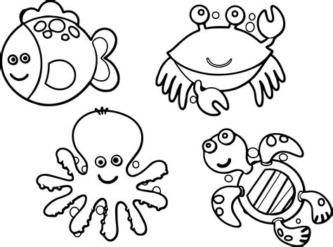 They are not just color pages, they also have handwriting practice for kids. Under The Sea Coloring Pages at GetColorings.com | Free ...