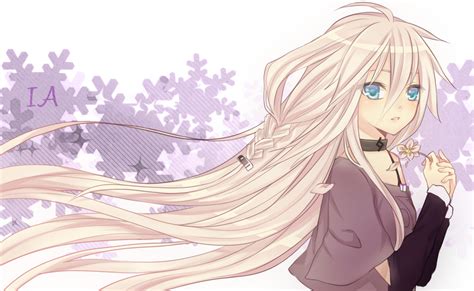 My little angel is here anime amino. blonde hair blue eyes braids flowers ia long hair petals sakanadango vocaloid | konachan.net ...