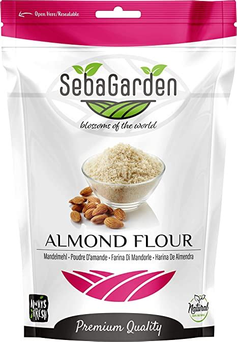 Seba Garden Extra Fine Almond Flour Blanched Ziplock Packing Resealable