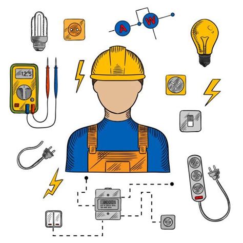 An Electric Worker Surrounded By Electrical Devices And Other Things In