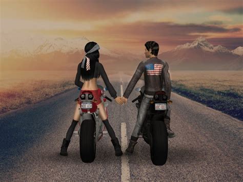 Motorcycle Romance Posebox By Illary Motorcycle Romance Sims
