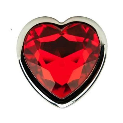 Precious Metals Heart Shaped Butt Plug Silver With A Passion