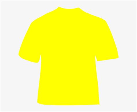 Yellow Shirt Clip Art At Clker Plain Yellow T Shirt Back Transparent