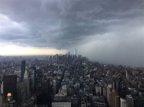 Freak Storms Engulf New York And New Jersey Changing Day Into Night