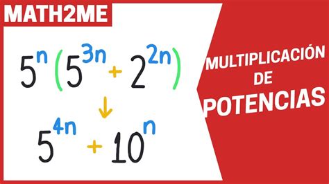 MULTIPLICACIÓN de expresiones con POTENCIAS con misma y diferente BASE