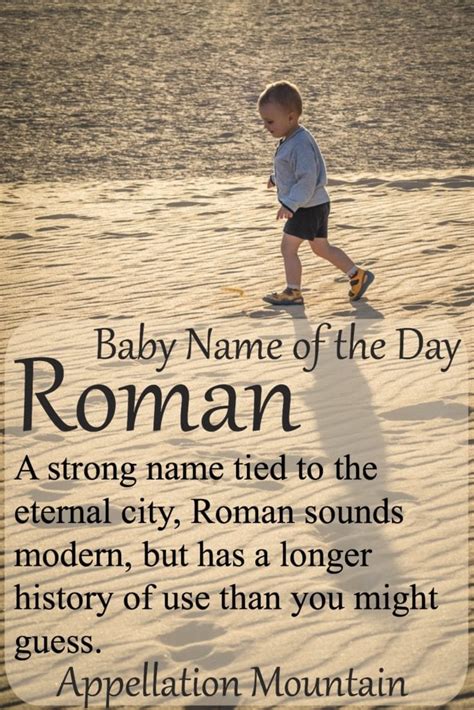 Roman Baby Name Of The Day Appellation Mountain