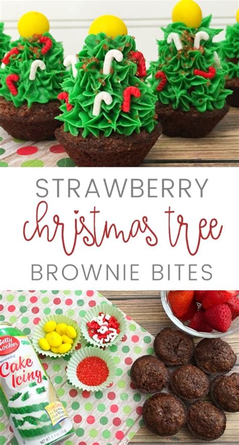 One of our favorite christmas brownies ideas are these holiday trees and they are super easy to make. Strawberry Christmas Tree Brownie Bites Recipe