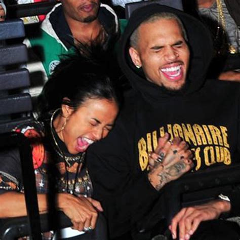 Chris Brown And Karrueche Tran Enjoy Horror Filled Date Night E Online Ca