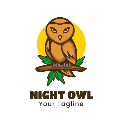 Premium Vector Night Owl Logo Design Vector