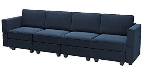 Belffin Modular Sofa Couch With Storage Seats Sectional Sofa Velvet