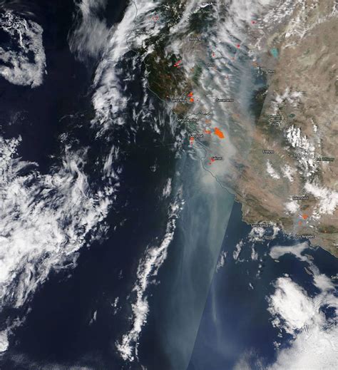 Raging California Wildfires Spotted From Space Photos Space
