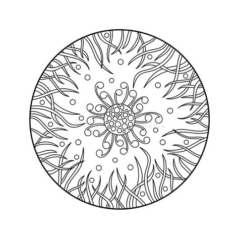 Coloring Pages With Floral Pattern Of Doodle Line Art Anti Stress For
