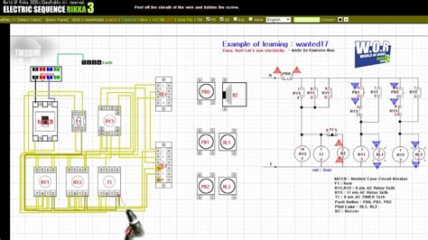A wiring diagram is a visual representation of components and wires related to an electrical connection. (Electrical sequence wiring) Example of learning wanted17 - YouTube