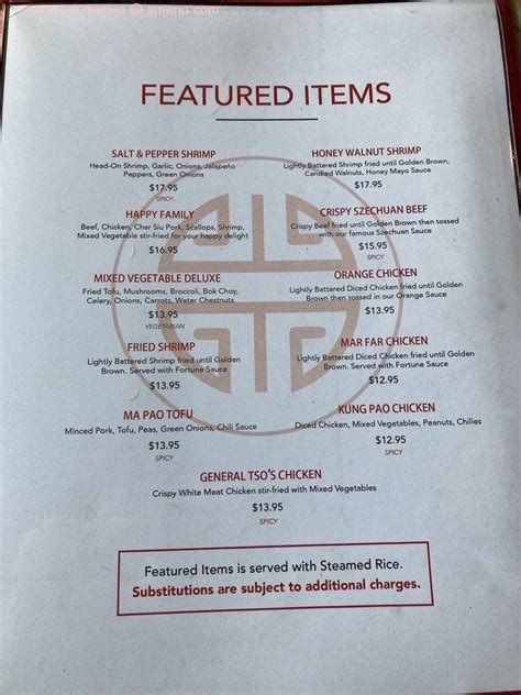 Menu At Beijing House Restaurant Medford