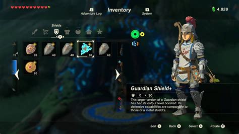 Inventory The Legend Of Zelda Breath Of The Wild Guide Ign