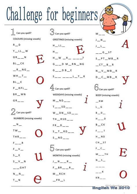 Free Esl Printable Worksheets