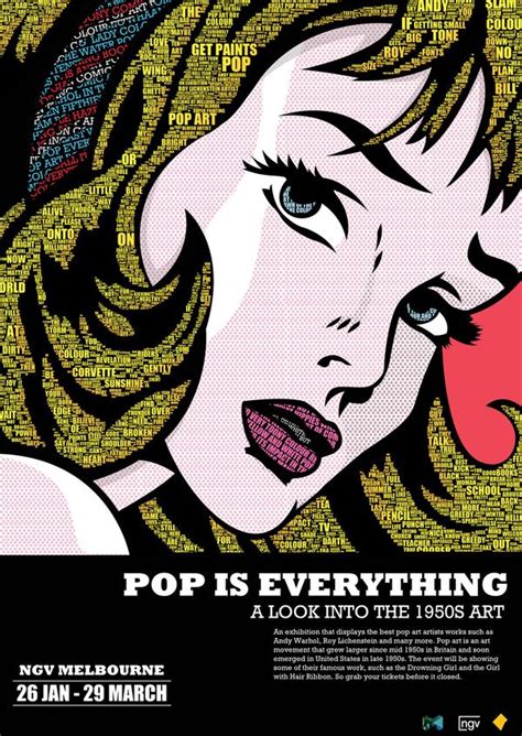 Pop Art Exhibition Poster By Iwan Via Behance Pop Art Images Pop