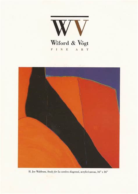 H. Joe Waldrum, Prints & New Paintings, Wiford & Vogt Gallery, Santa Fe
