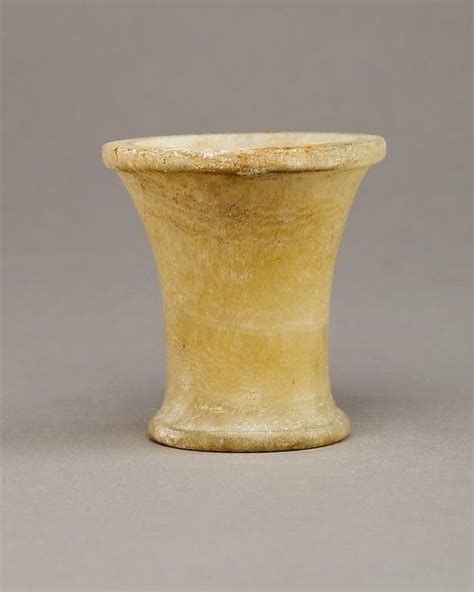 Ointment Jar Travertine Egyptian Alabaster Middle Kingdom Dynasty 12