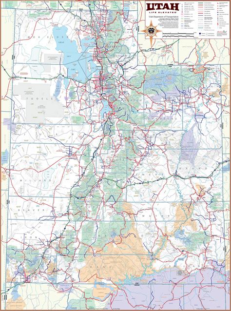 Utah Printable Map