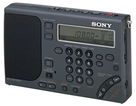 Sony Icf Sw1000t World Band Radio Receiver With Stereo Cassette Recoder