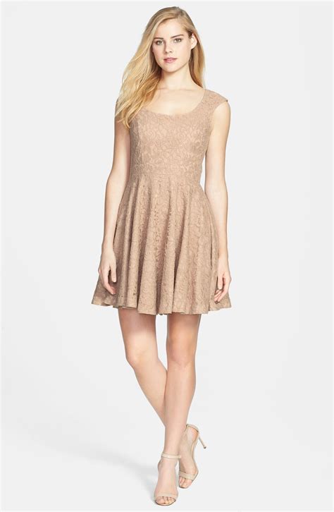 jessica simpson lace fit and flare dress nordstrom