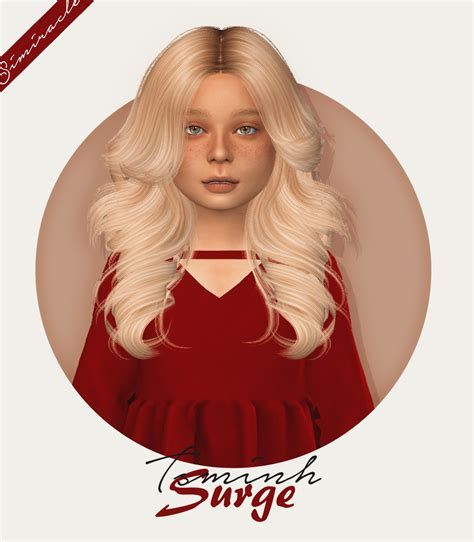 Surge Hair Child By Simiracle Sims Sims Hair Kids Hairstyles