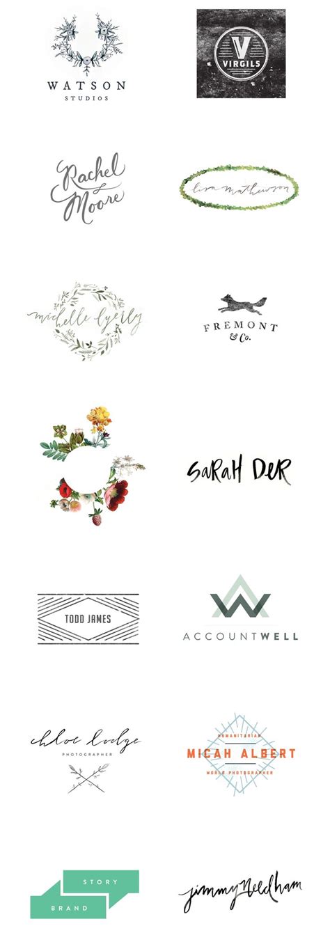 Nice Variety Of Logos For Inspiration Design Web Blog Design Graphic