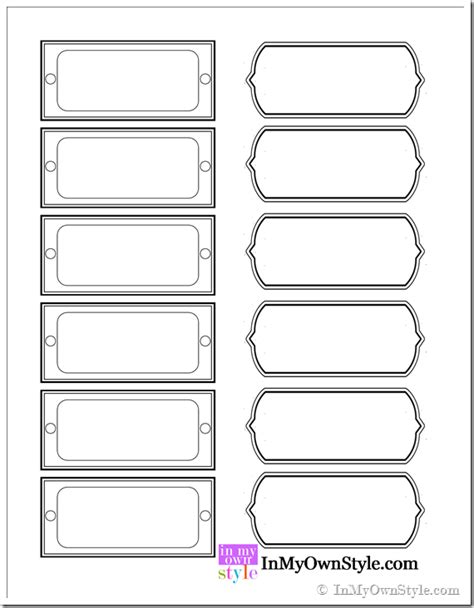 Large Label Template Printable Label Templates
