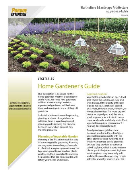 Home Gardeners Guide Indiana Yard And Garden Purdue Consumer