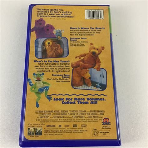 Henson Bear In The Big Blue House Vhs Tape Home Is Where The Etsy Ireland
