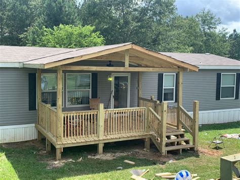 Deck Ideas For Mobile Homes Mobile Home Front Porch Ideas Mobile Home