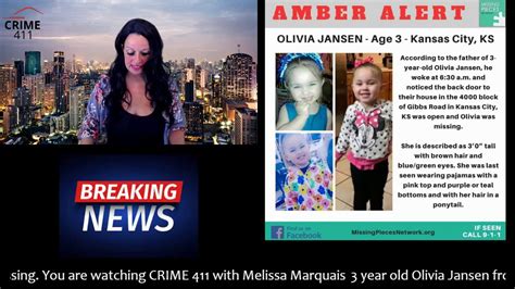 Breaking News What We Know So Far About 3 Year Old Olivia Jansen Missing From Ks Youtube