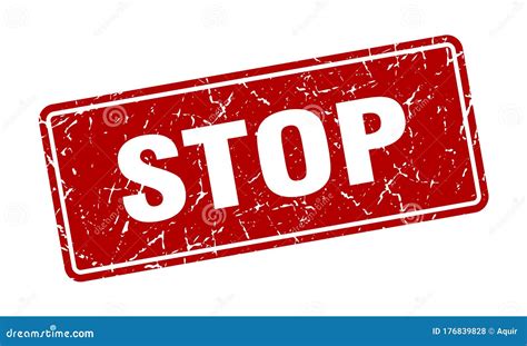 Stop Sign Stop Grunge Stamp Stock Vector Illustration Of Rubber