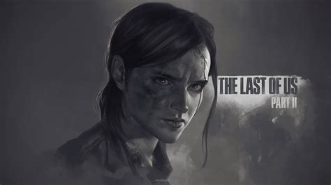 3840x2160 Ellie The Last Of Us Part 2 Monochrome Poster 4k 4k Hd 4k Wallpapersimages