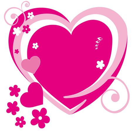 Pink Heart Vectors And Illustrations For Free Download Clipart Library