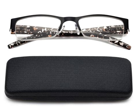 newbee fashion half frame reading glasses for women for men spring hinge men and women readers