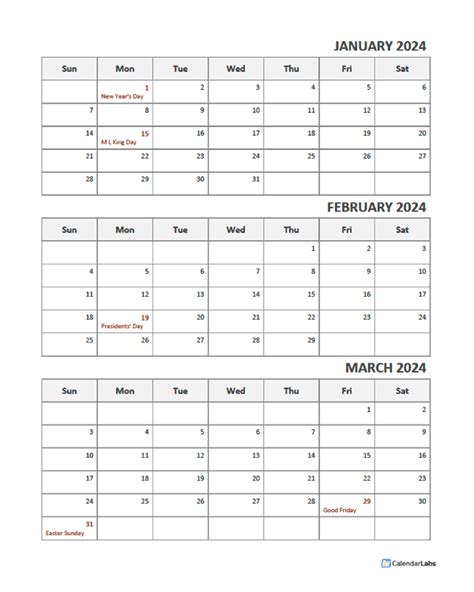 2024 3 Month Printable Calendar Sile Yvonne