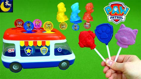 Lots Of Paw Patrol Popsicles And Candy Maker Paw Patroller Ice Pops