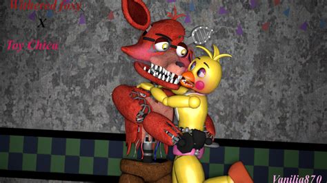 Fnaf X Sfm Toy Chica X Withered Foxy By Vanilia870 On