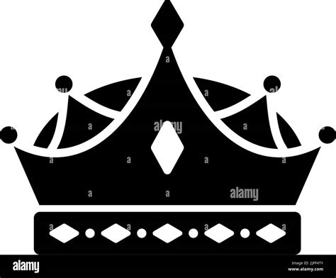 Heraldic Crown Royal Emblem Vector Isolated King Or Queen Crown
