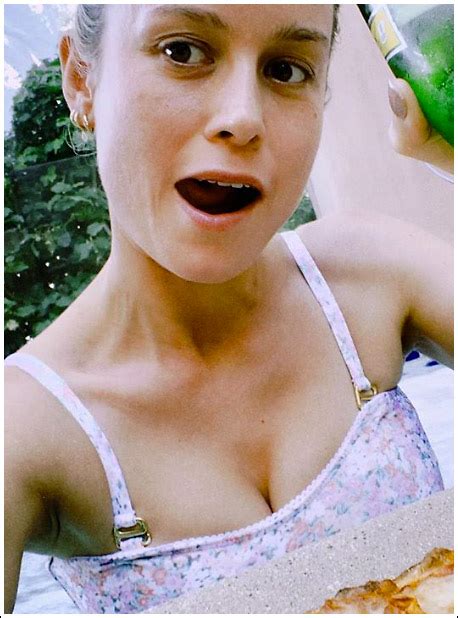 Popoholic Blog Archive Brie Larson Drops Some Seriously Sexymassive Bikini Cleavage Action