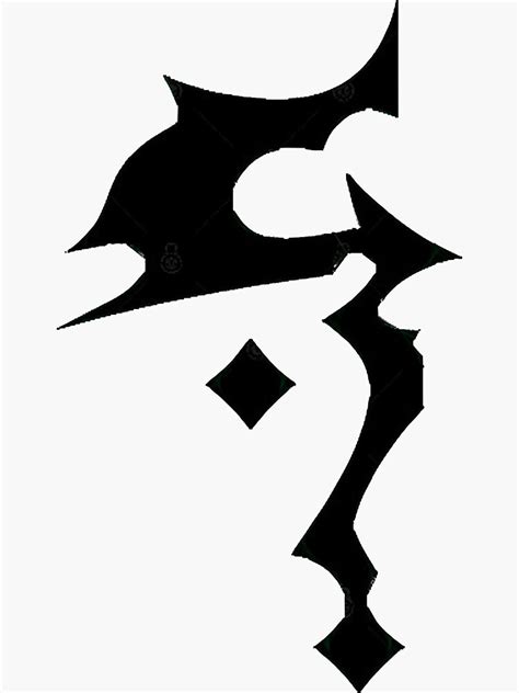 Raziel Clan Symbol Black Sticker For Sale By Hoangmyvan Redbubble
