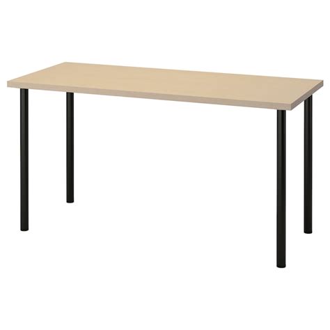 Ikea schreibtisch, eckschreibtisch in birke/weiß. MÅLSKYTT / ADILS Schreibtisch - Birke/schwarz - IKEA ...